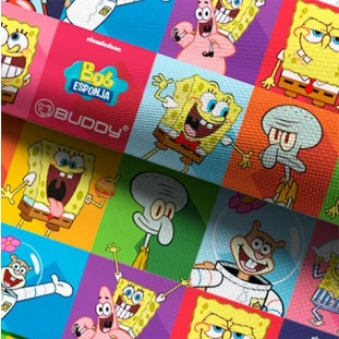 Tecido Cama Buddy Light Médio Estampa Bob Esponja