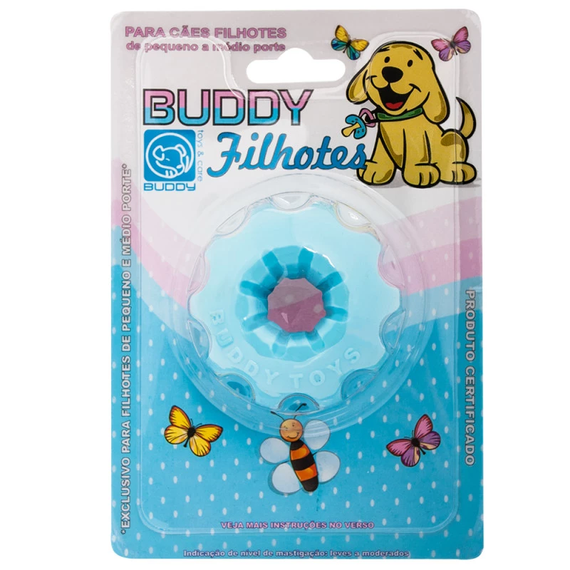 Bola Buddy Toys Mini Bolt Azul Filhotes