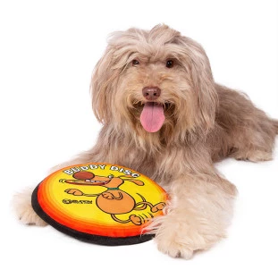 BRINQUEDO FRISBEE DE TECIDO PARA CÃES BUDDY TOYS cão 1