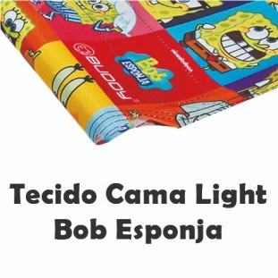 Tecido Cama Buddy Light Médio Estampa Bob Esponja